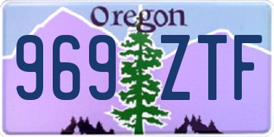 OR license plate 969ZTF