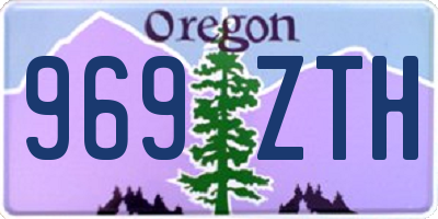 OR license plate 969ZTH