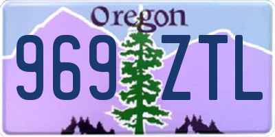 OR license plate 969ZTL