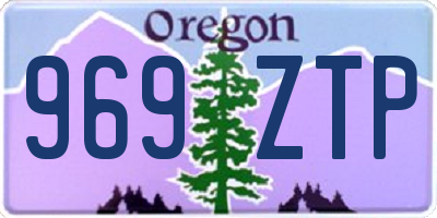 OR license plate 969ZTP