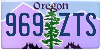 OR license plate 969ZTS