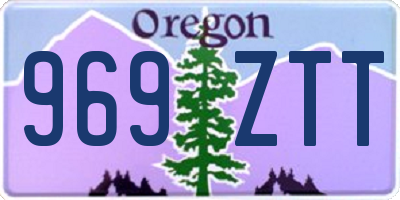OR license plate 969ZTT