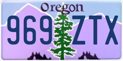 OR license plate 969ZTX