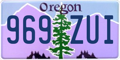 OR license plate 969ZUI