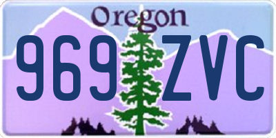 OR license plate 969ZVC