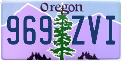 OR license plate 969ZVI