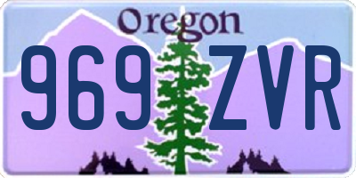 OR license plate 969ZVR