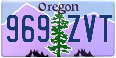 OR license plate 969ZVT