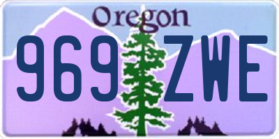 OR license plate 969ZWE