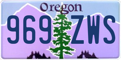 OR license plate 969ZWS