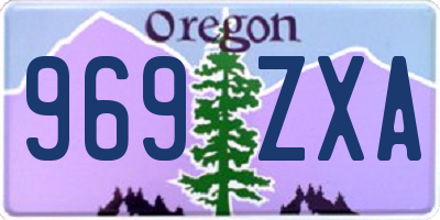 OR license plate 969ZXA