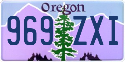 OR license plate 969ZXI