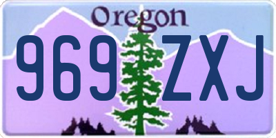 OR license plate 969ZXJ