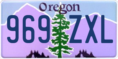 OR license plate 969ZXL