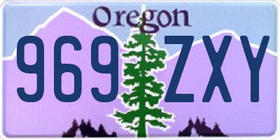 OR license plate 969ZXY