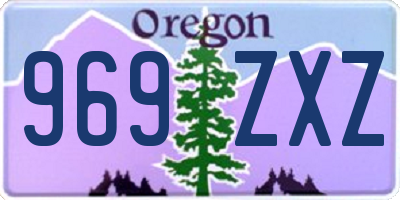 OR license plate 969ZXZ