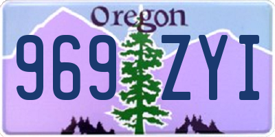 OR license plate 969ZYI