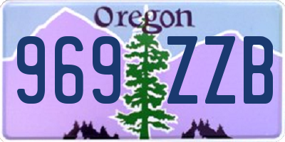OR license plate 969ZZB