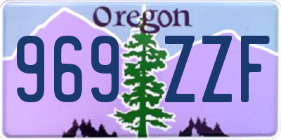 OR license plate 969ZZF