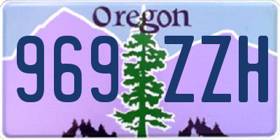 OR license plate 969ZZH