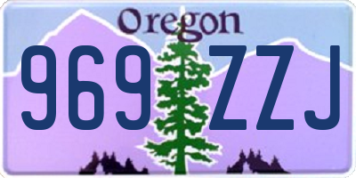 OR license plate 969ZZJ