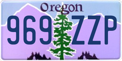 OR license plate 969ZZP