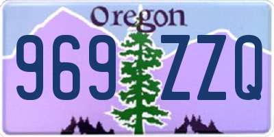 OR license plate 969ZZQ