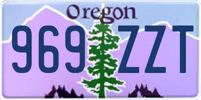 OR license plate 969ZZT