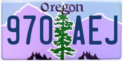OR license plate 970AEJ