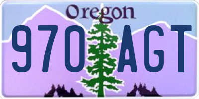 OR license plate 970AGT