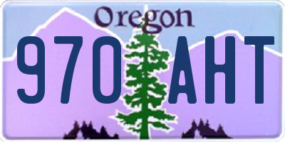 OR license plate 970AHT