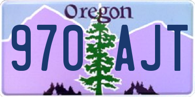 OR license plate 970AJT