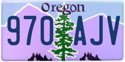 OR license plate 970AJV