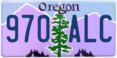 OR license plate 970ALC