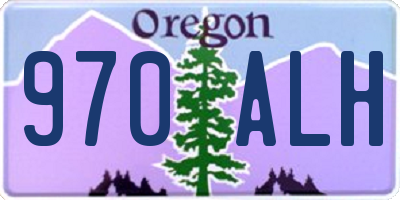 OR license plate 970ALH
