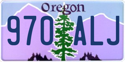 OR license plate 970ALJ