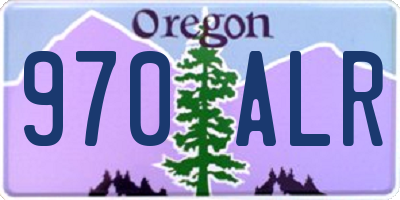 OR license plate 970ALR