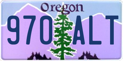 OR license plate 970ALT