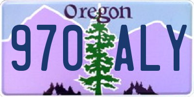 OR license plate 970ALY