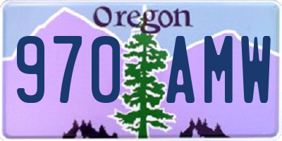 OR license plate 970AMW