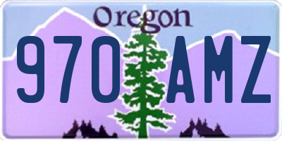 OR license plate 970AMZ