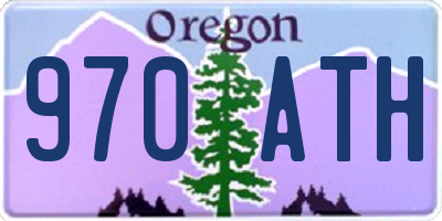 OR license plate 970ATH