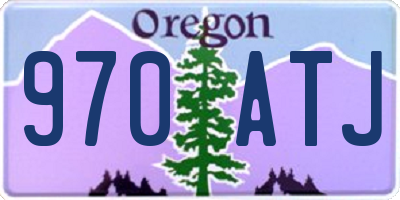 OR license plate 970ATJ