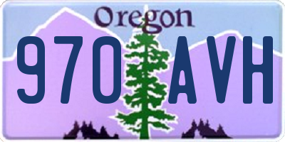 OR license plate 970AVH