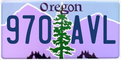 OR license plate 970AVL