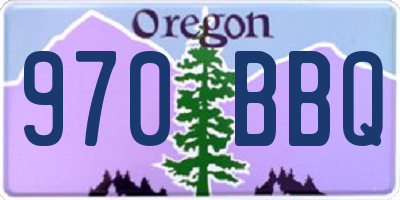 OR license plate 970BBQ