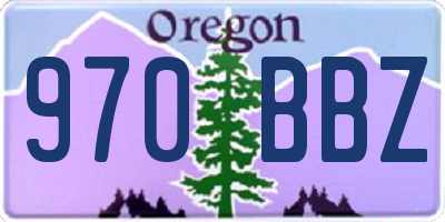 OR license plate 970BBZ