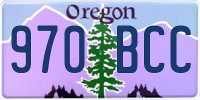 OR license plate 970BCC