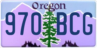 OR license plate 970BCG