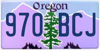OR license plate 970BCJ